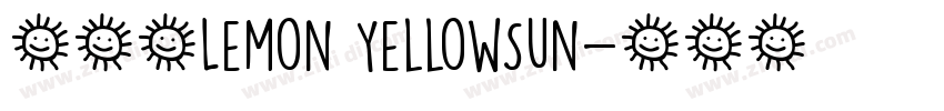 找字体Lemon YellowSun字体转换
